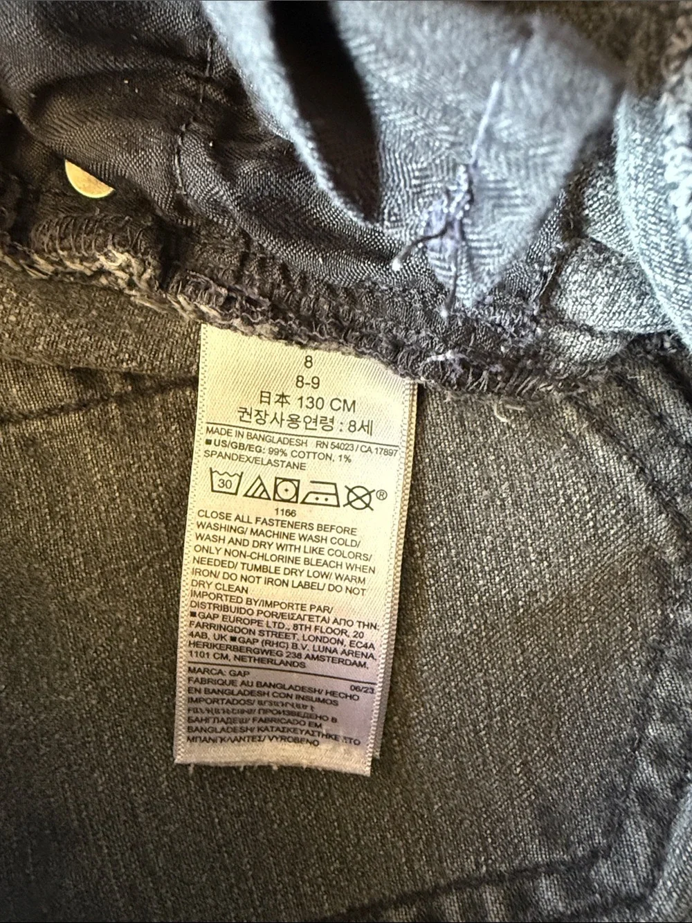 GAP Girls Grey 70’s Flare High-Rise Jeans